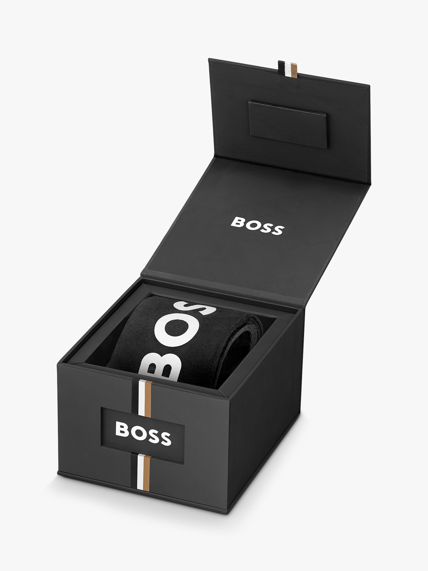 Buy BOSS 1514135 Men's Principle Bracelet Strap Watch, Silver/Gold Online at johnlewis.com