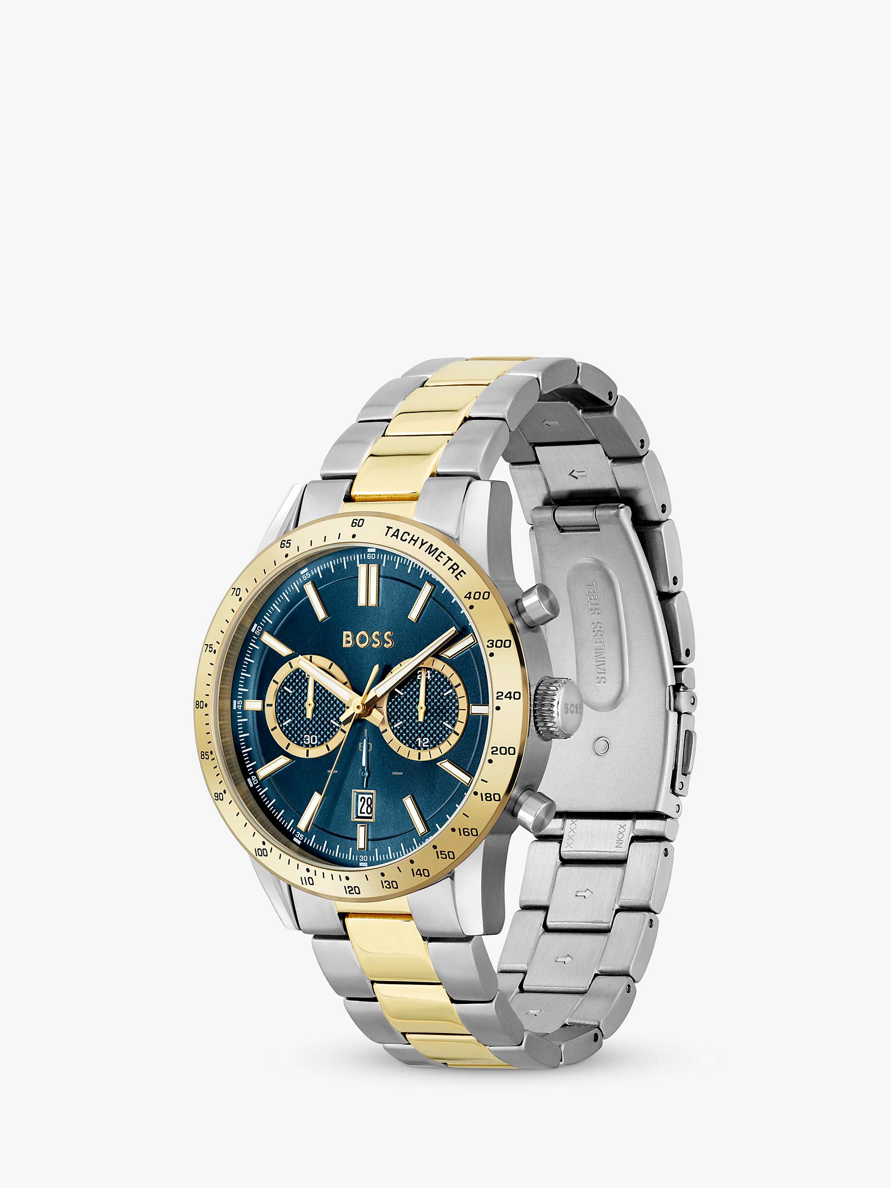 Buy BOSS Men's Allure Chronograph Date Bracelet Strap Watch Online at johnlewis.com