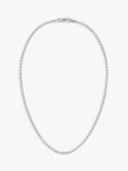 HUGO BOSS Men's Evan Chain Necklace, Silver