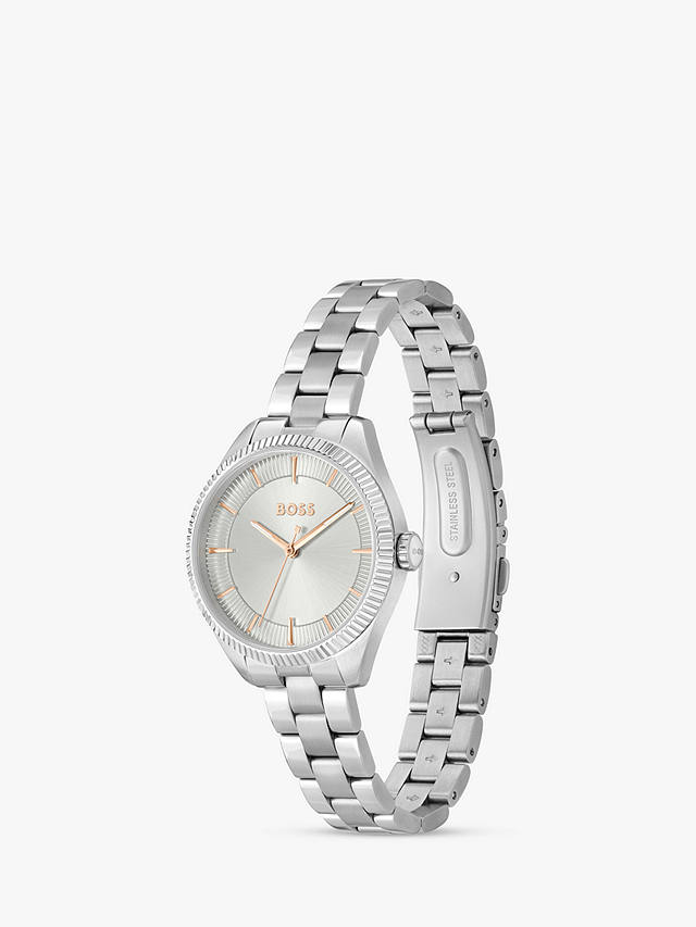 HUGO BOSS Women's Sage Bracelet Strap Watch, Silver 1502726