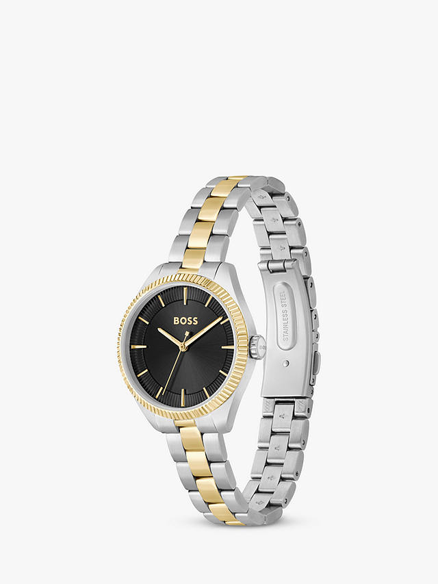 HUGO BOSS Women's Sage Bracelet Strap Watch, Silver/Gold 1502730