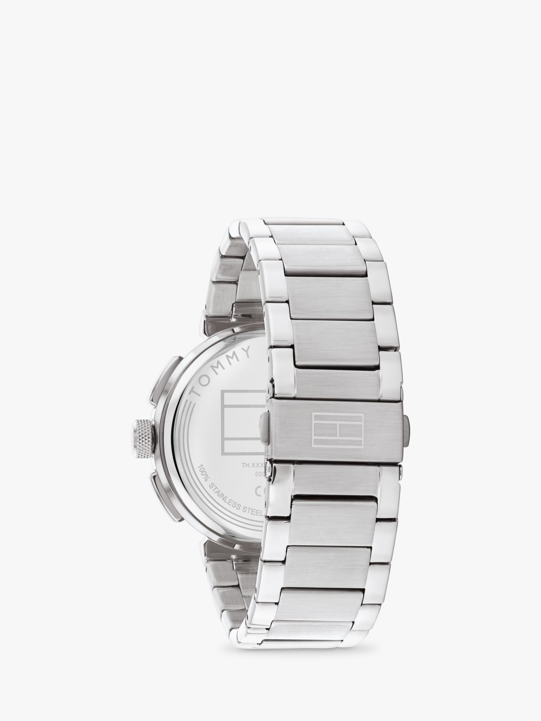 Tommy Hilfiger Men's Chronograph Bracelet Strap Watch, Silver