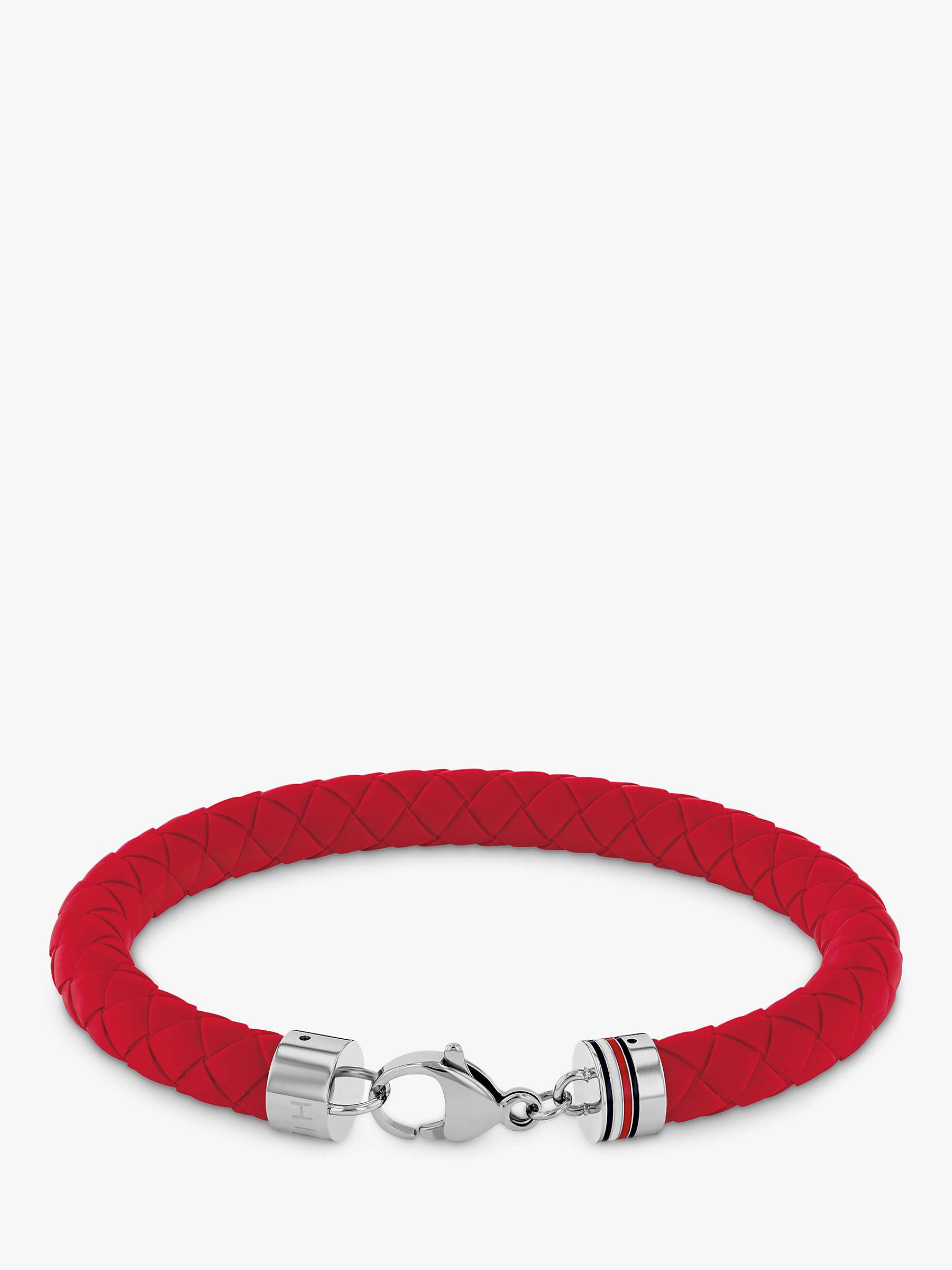 Buy Tommy Hilfiger Men's Braided Silicone Bracelet Online at johnlewis.com