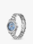 Emporio Armani AR11593 Women's Sunray Crystal Bracelet Strap Watch, Silver