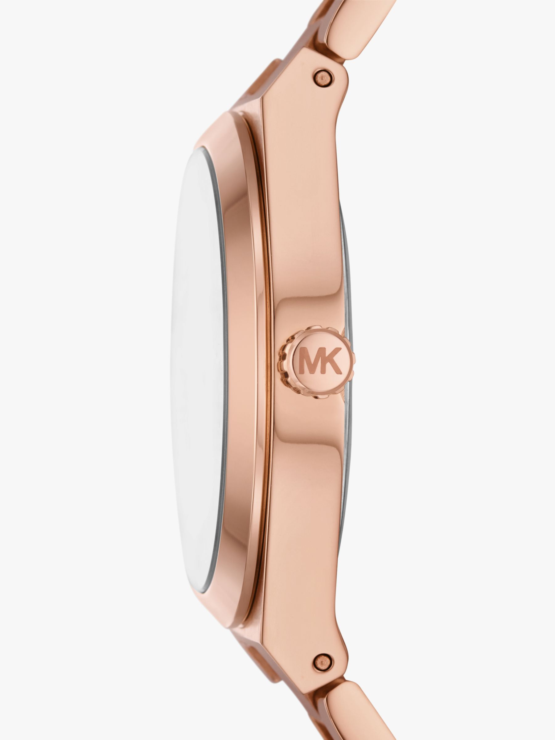 Michael Kors MK7462 Women's Lennox Crystal Bracelet Strap Watch, Rose Gold/Pink