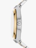 Michael Kors Lennox Sunray Dial Bracelet Strap Watch, Silver/Gold