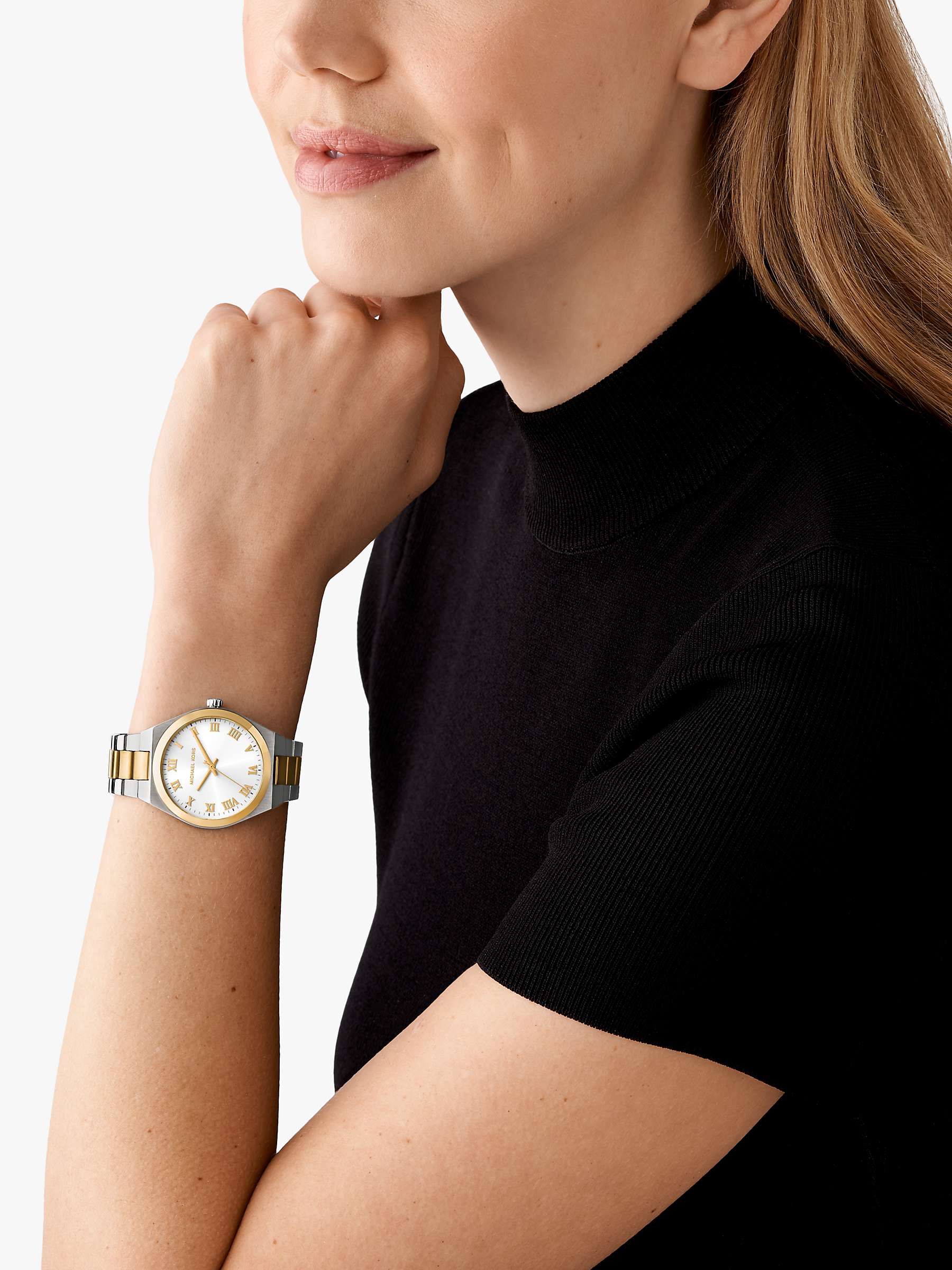 Buy Michael Kors Lennox Sunray Dial Bracelet Strap Watch Online at johnlewis.com