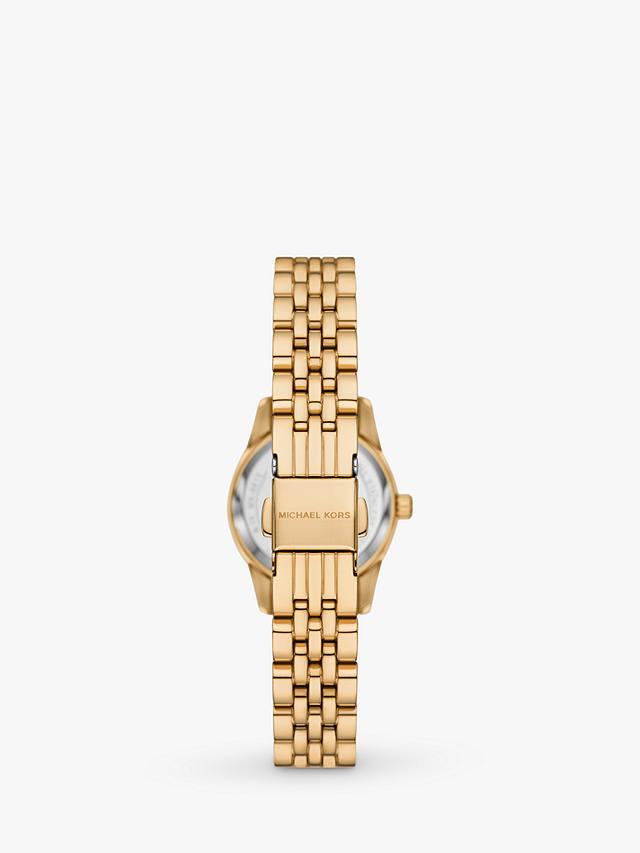 Michael Kors MK4813 Women's Lexington Bracelet Strap Watch, Gold/Blue