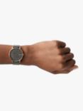 Skagen Women's Signatur Leather Strap Watch, Rose Gold/Grey