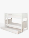 Stompa Classic Kids Originals Bunk Bed with Trundle Drawer, FSC-Certified (Pine), White