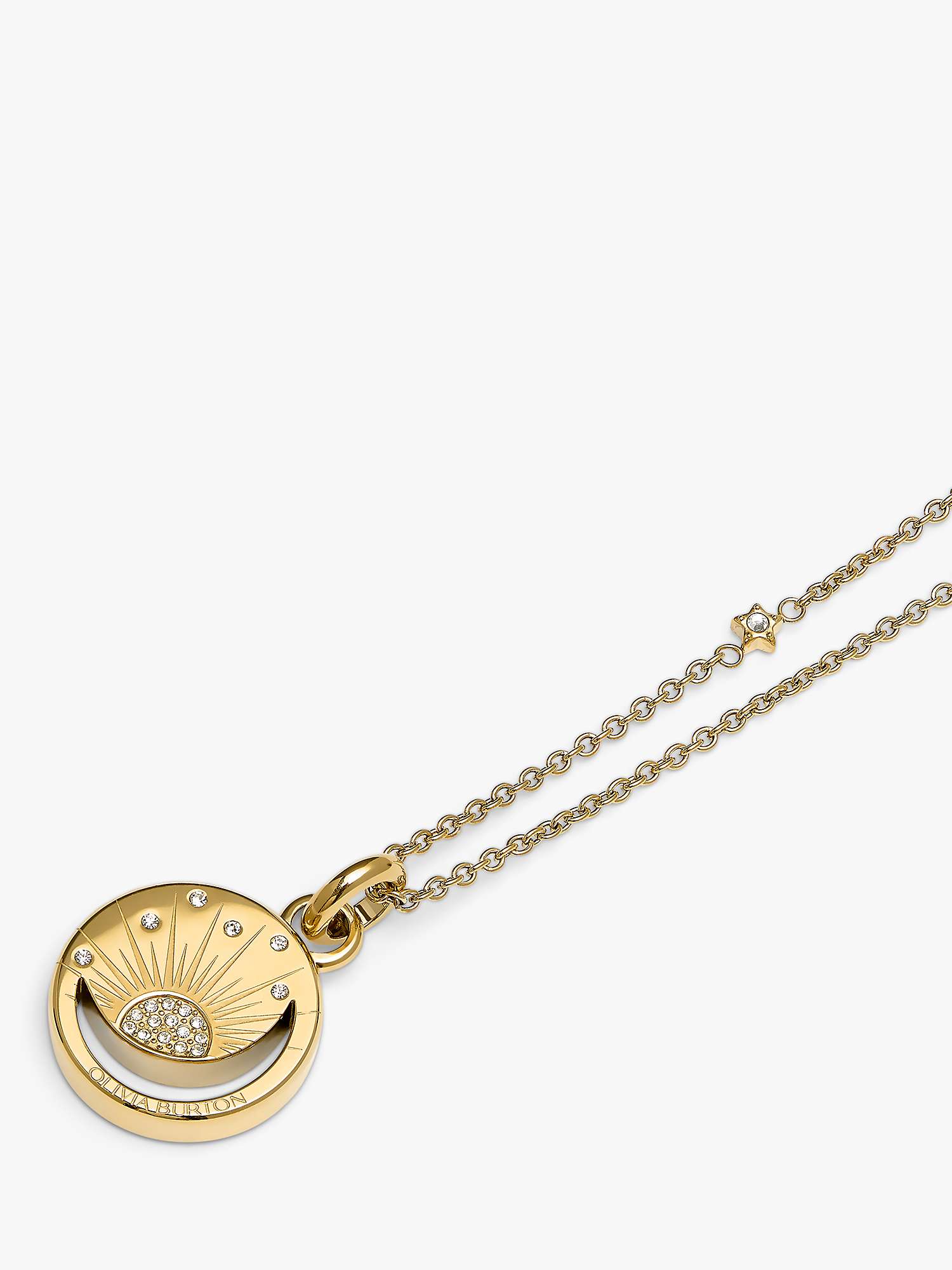 Buy Olivia Burton Sun And Moon Pendant Necklace, Gold Online at johnlewis.com