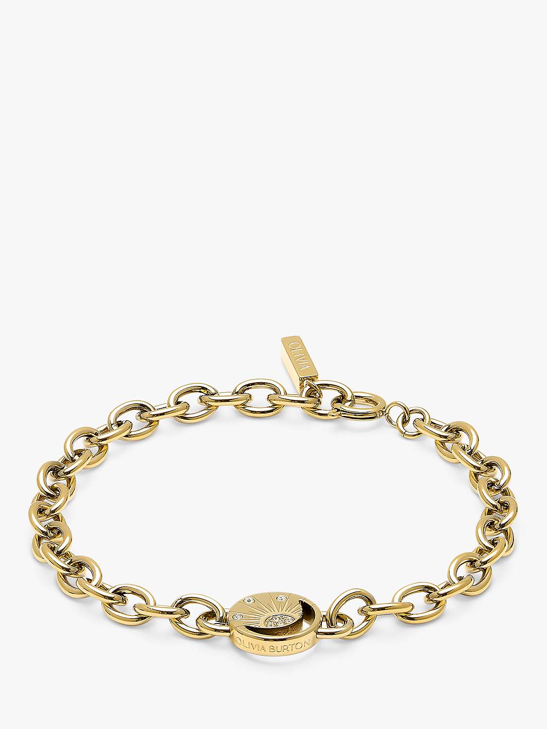 Buy Olivia Burton Sun And Moon Bracelet, Gold Online at johnlewis.com