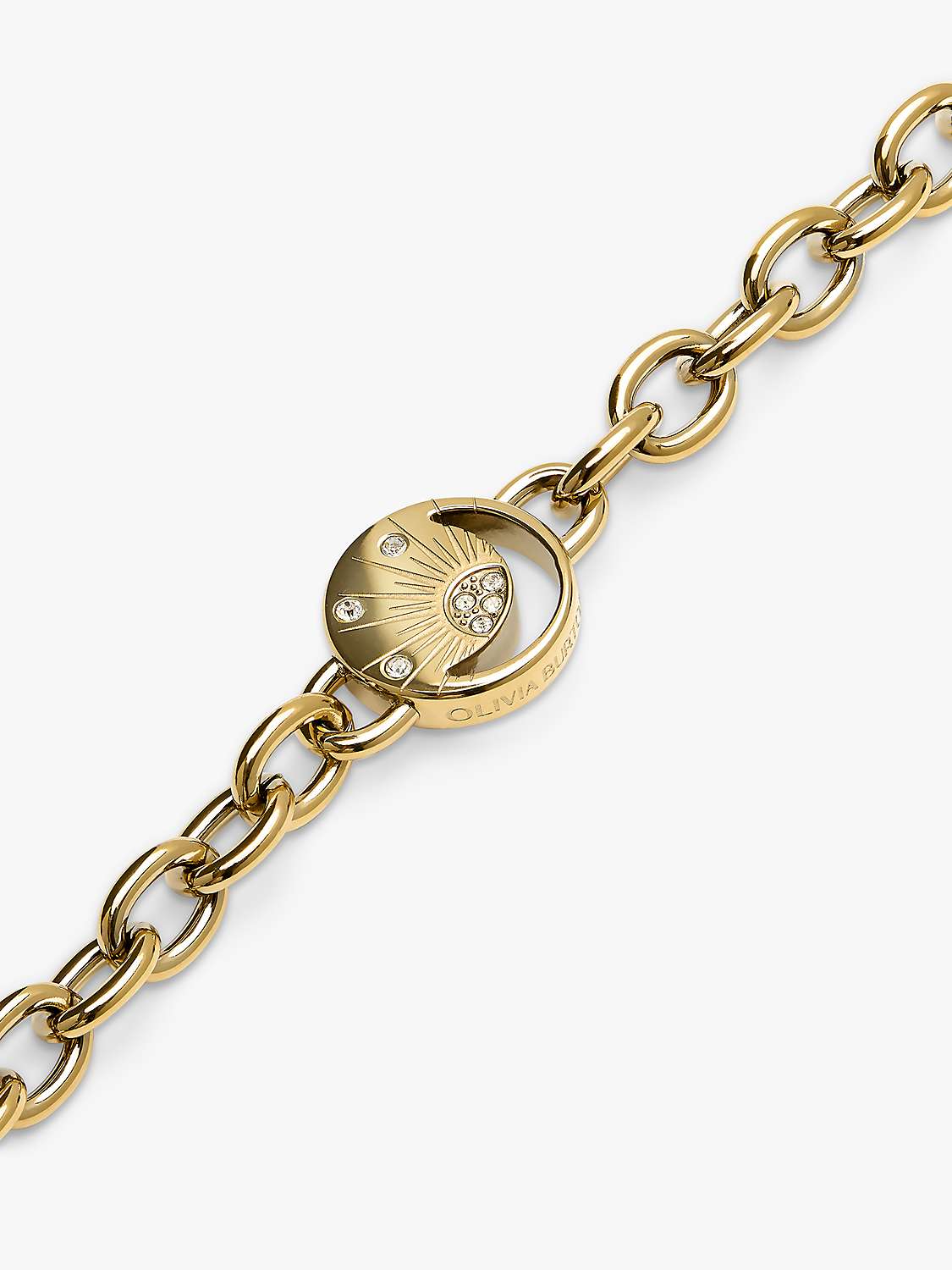 Buy Olivia Burton Sun And Moon Bracelet, Gold Online at johnlewis.com