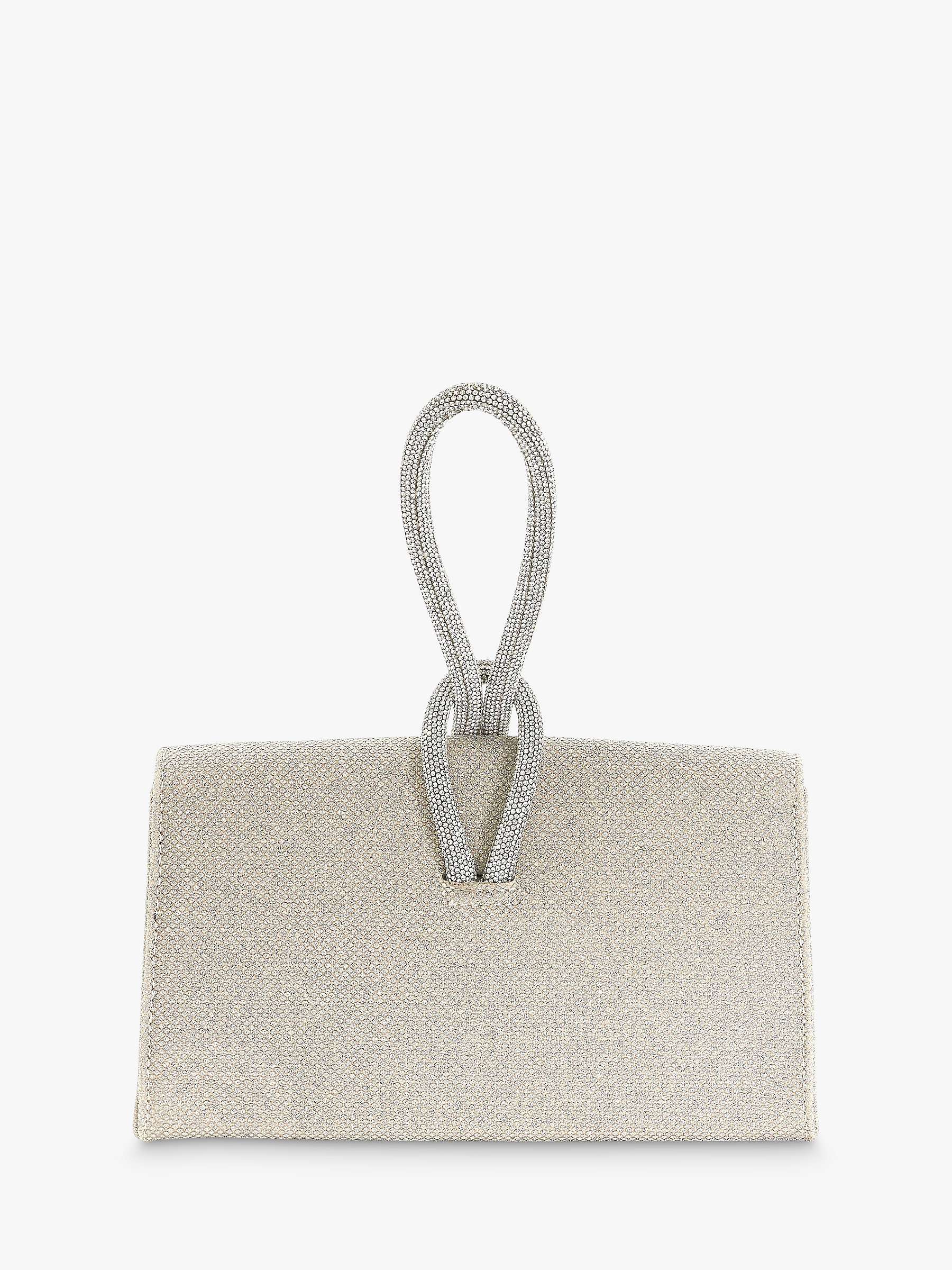 Buy Dune Brynie Diamante Handle Textured Grab Bag, Gold Online at johnlewis.com
