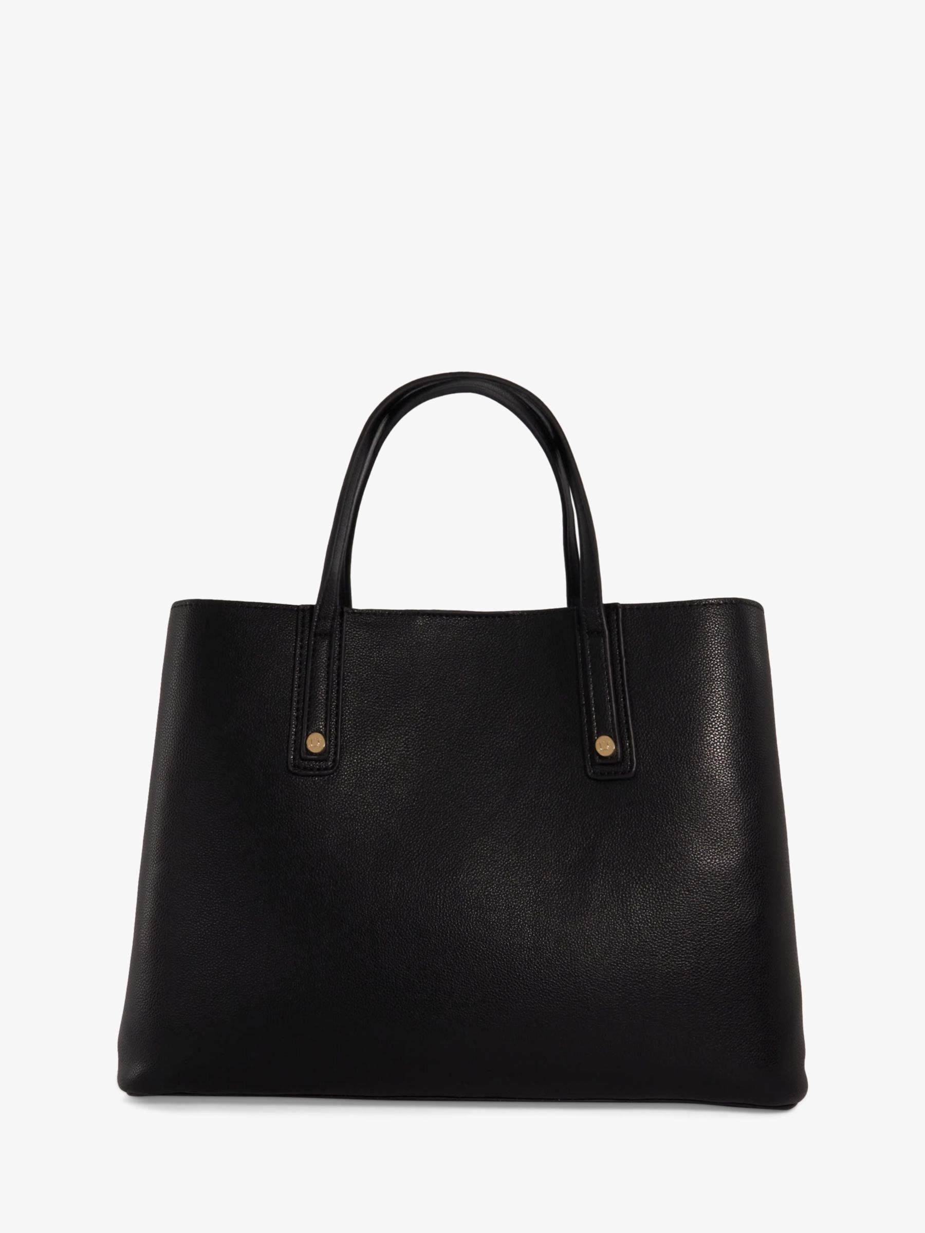 Dune Dorry Recycled Synthetic Tote Bag, Black at John Lewis & Partners