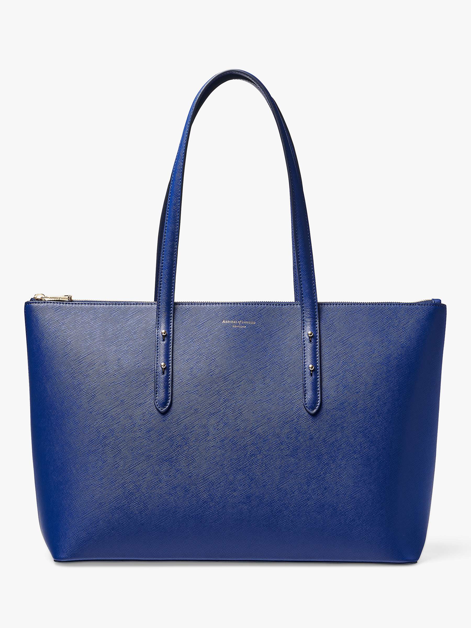 Buy Aspinal of London Regent Saffiano Leather Zip-Top Tote Bag Online at johnlewis.com