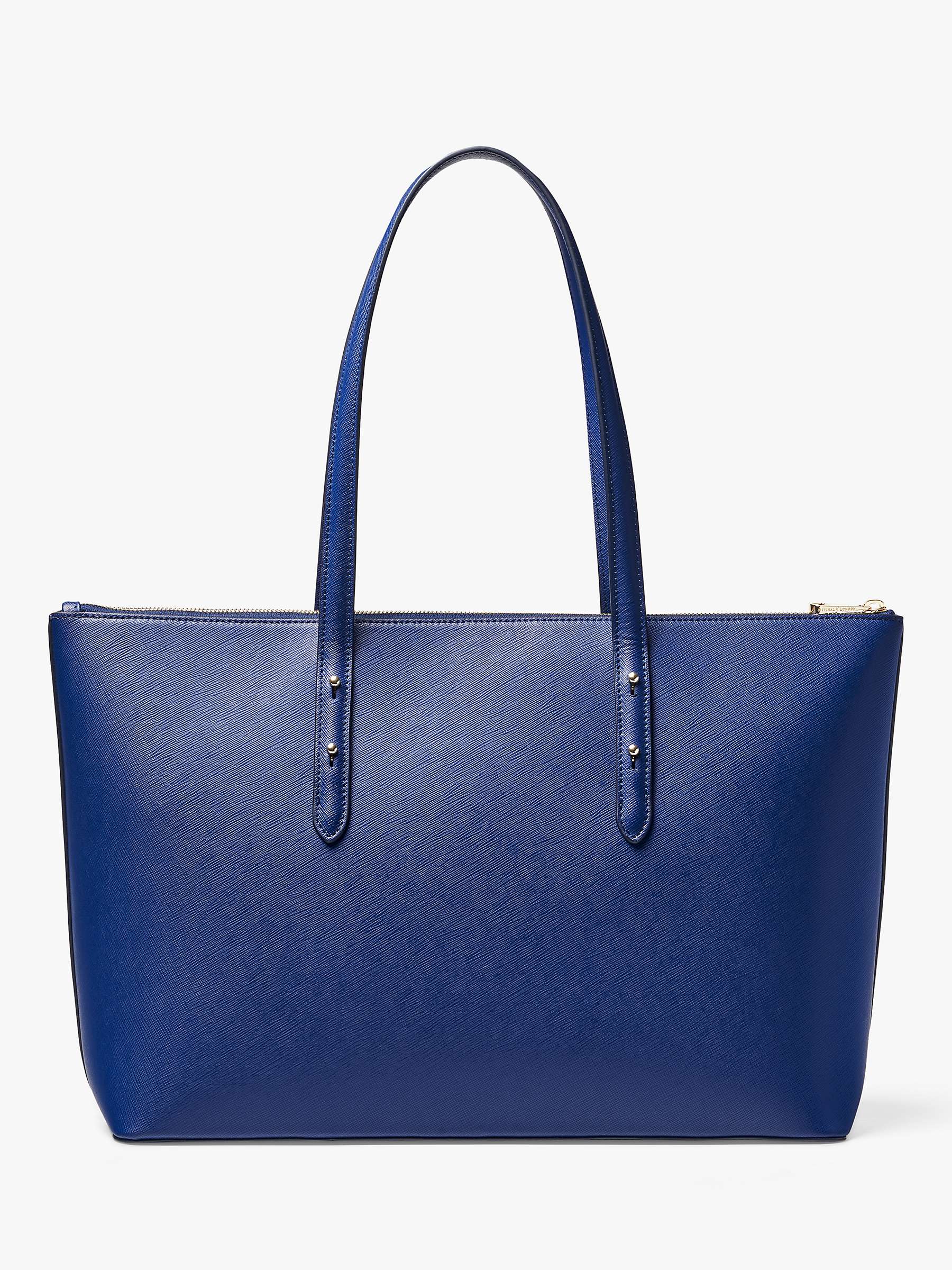 Buy Aspinal of London Regent Saffiano Leather Zip-Top Tote Bag Online at johnlewis.com
