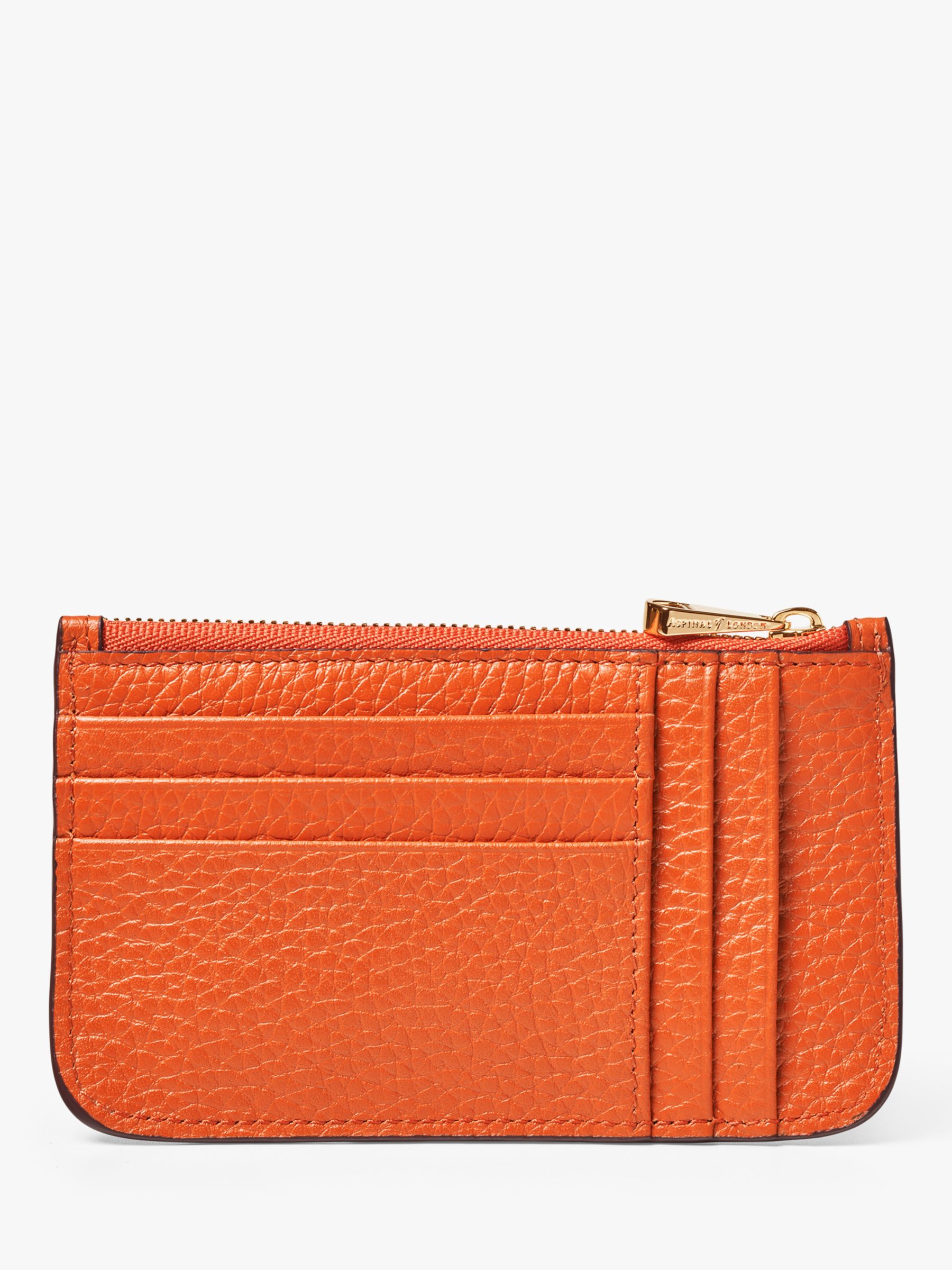 Buy Aspinal of London Ella Pebble Grain Leather Card and Coin Holder Online at johnlewis.com