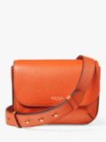 Aspinal of London Ella Pebble Leather Crossbody Bag, Orange