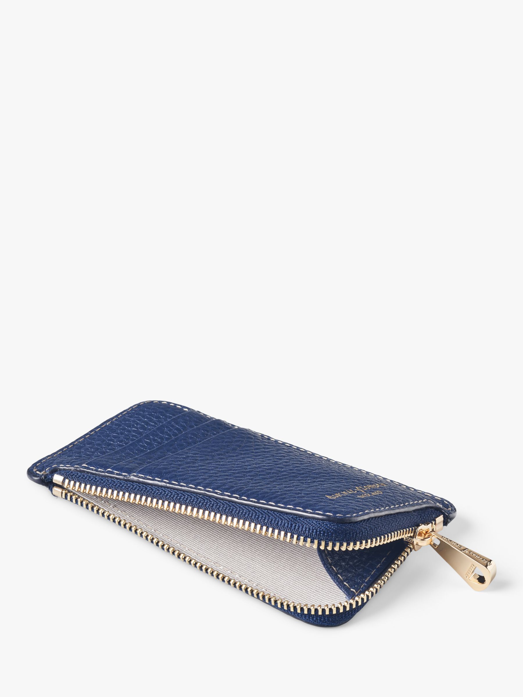 Buy Aspinal of London Pebble Leather Zipped Coin and Card Holder Online at johnlewis.com