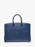 Aspinal of London Madison Pebble Leather Tote Bag, Caspian Blue