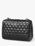 Aspinal of London Lottie Small Smooth Quilted Leather Shoulder Bag, Black