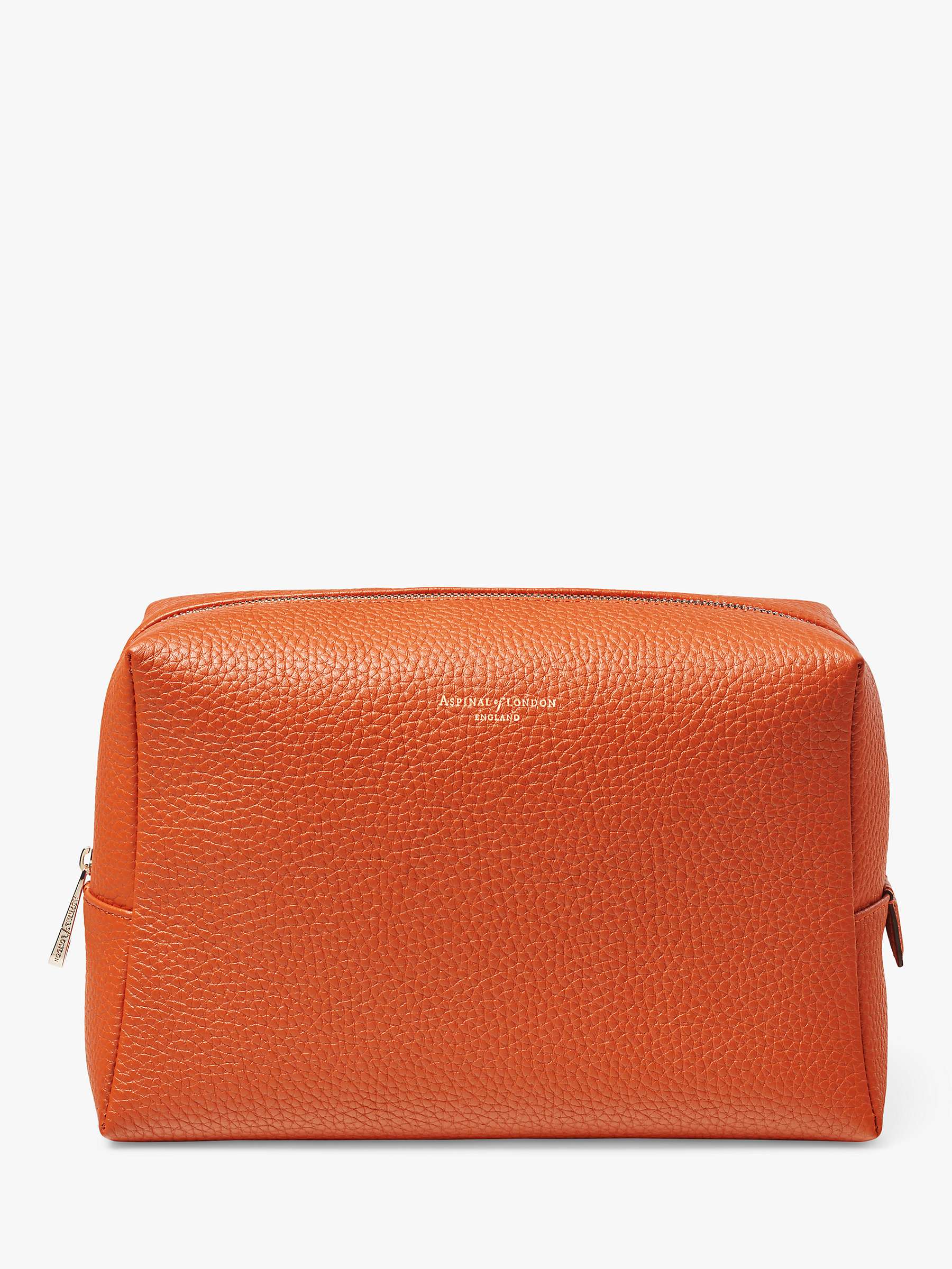 Buy Aspinal of London Large Pebble Leather Toiletry Bag Online at johnlewis.com