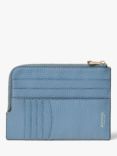 Aspinal of London Pebble Leather Zipped Travel Wallet, Cornflower