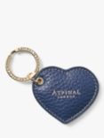 Aspinal of London Small Leather Heart Keyring