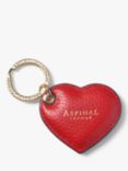 Aspinal of London Small Leather Heart Keyring