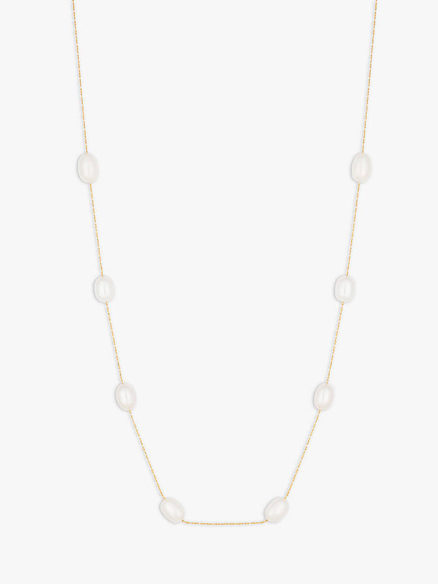 Jon Richard Fine Chain And Freshwater Pearl Necklace, Gold