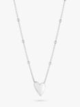 Simply Silver Heart Pendant Necklace, Silver