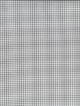 Oddies Textiles Small Cotton Gingham Fabric, Grey/White