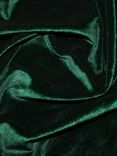 Oddies Textiles Stretch Velvet Fabric, Forest Green