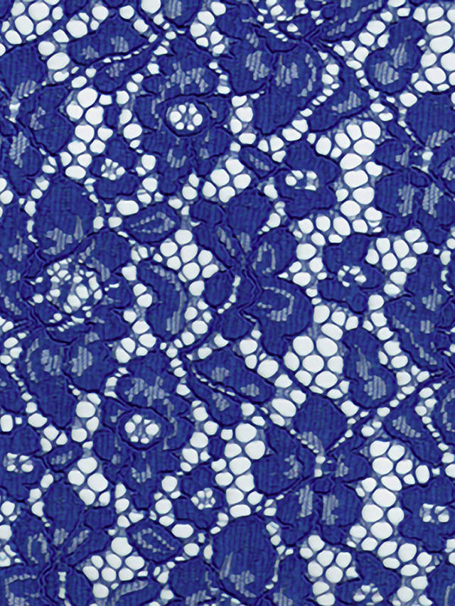 John Louden Corded Lace Fabric, Royal Blue