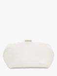 Dune Expect Cube Clasp Clutch Bag, White