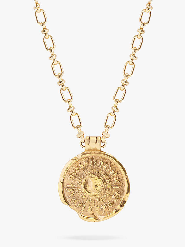 Deborah Blyth Achilles Shield Pendant Necklace, Gold