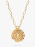 Deborah Blyth Achilles Shield Pendant Necklace, Gold