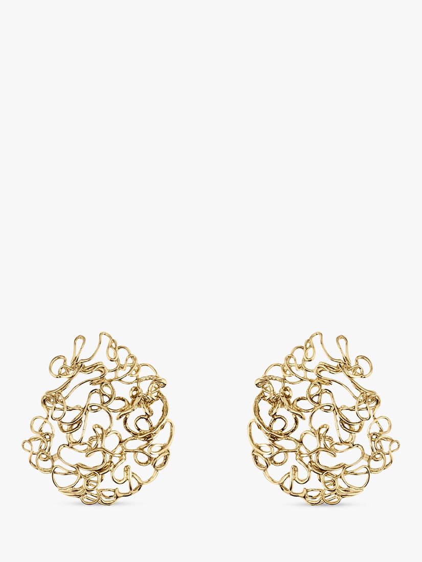 Deborah Blyth Amara Round Stud Earrings, Gold