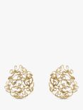 Deborah Blyth Amara Round Stud Earrings, Gold