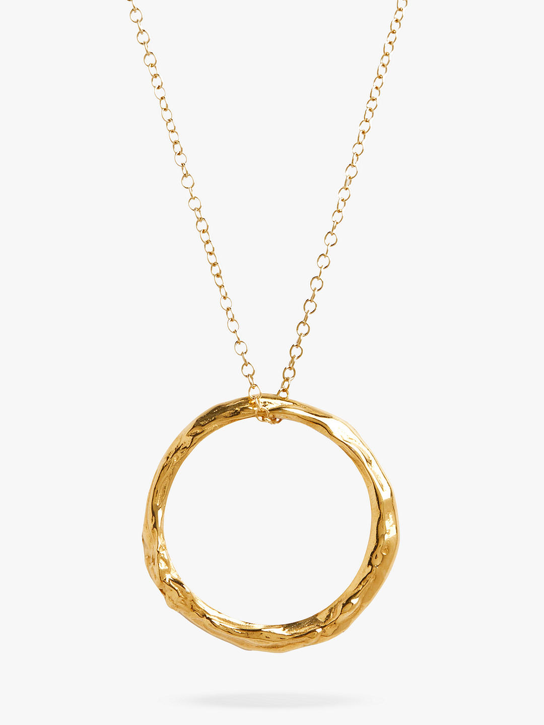 Deborah Blyth Artemis Circle Pendant Necklace, Gold