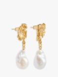 Deborah Blyth Persephone Baroque Pearl Drop Earrings, Gold