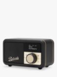 Roberts Revival Petite 2 DAB/DAB+/FM Bluetooth Portable Digital Radio with Alarm, Black