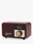 Roberts Revival Petite 2 DAB/DAB+/FM Bluetooth Portable Digital Radio with Alarm, Damson
