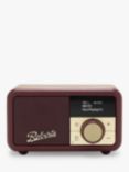 Roberts Revival Petite 2 DAB/DAB+/FM Bluetooth Portable Digital Radio with Alarm, Damson
