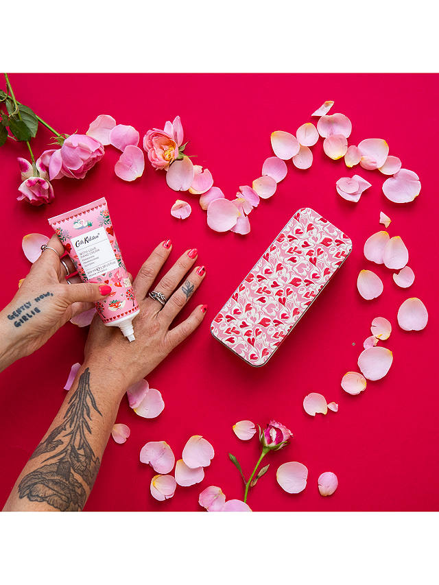 Cath Kidston With Love Hearts Hand Cream & Tin Set, Pink/Multi 5