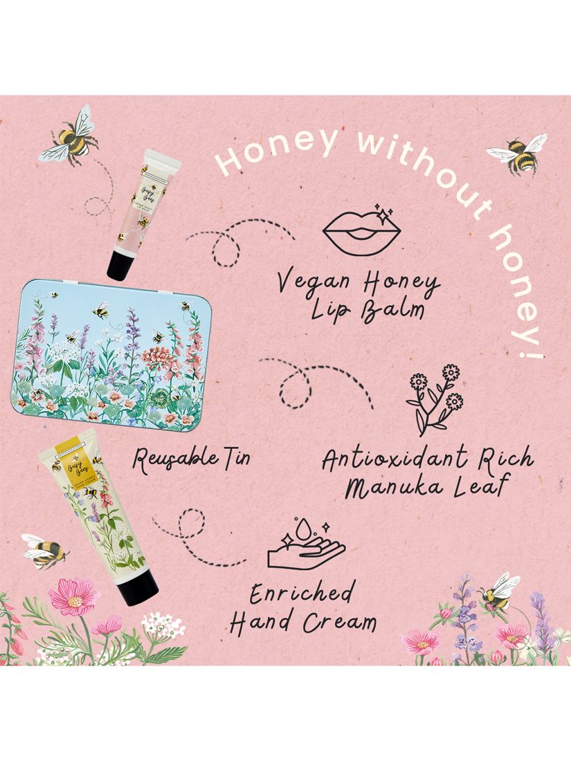Heathcote & Ivory Busy Bees Vegan Honey Hand & Lip Balm Tin 10