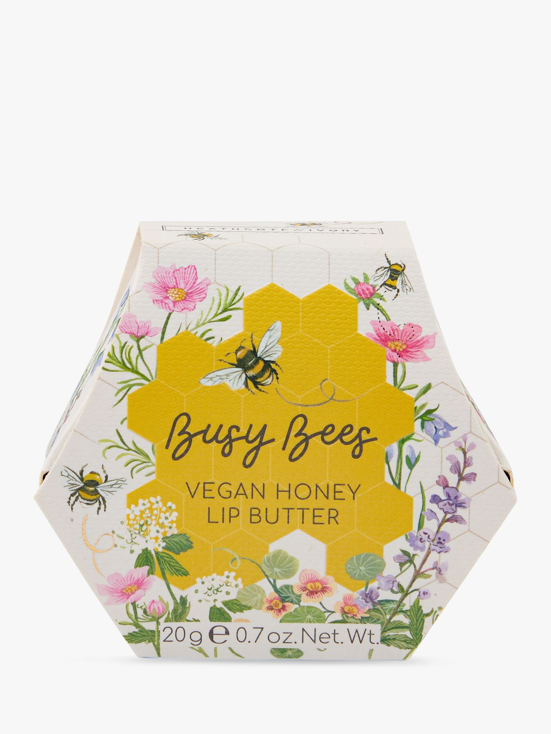 Heathcote & Ivory Busy Bees Vegan Honey Lip Butter, 20g 5
