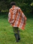 Piglet in Bed Cabin Wool Blanket, L185 x W140cm, Burnt Orange