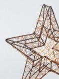 John Lewis LED Star Light, Copper